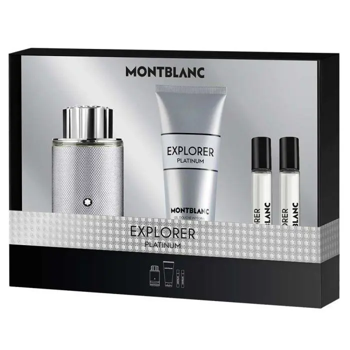 Montblanc Men`s Explorer Platinum Gift Set Fragrances 3386460154413