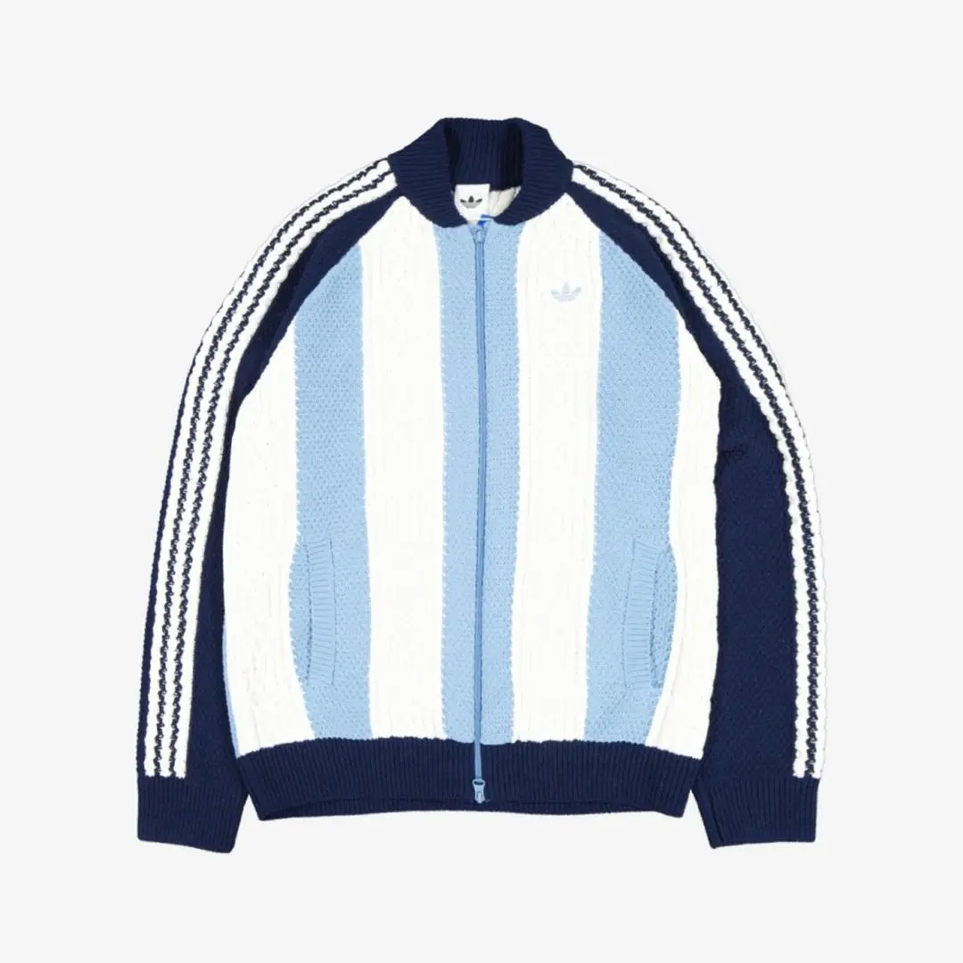 Adidas clothing - ADIDAS ORIGINALS ARCHIVE CUTLINE KNIT TRACK TOP - KS7803 - Blue 6
