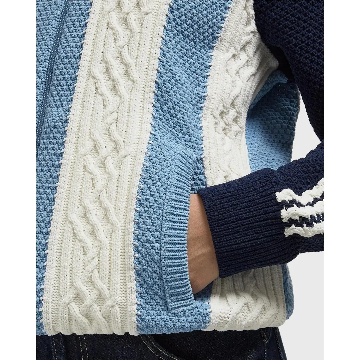 Adidas clothing - ADIDAS ORIGINALS ARCHIVE CUTLINE KNIT TRACK TOP - KS7803 - Blue 2