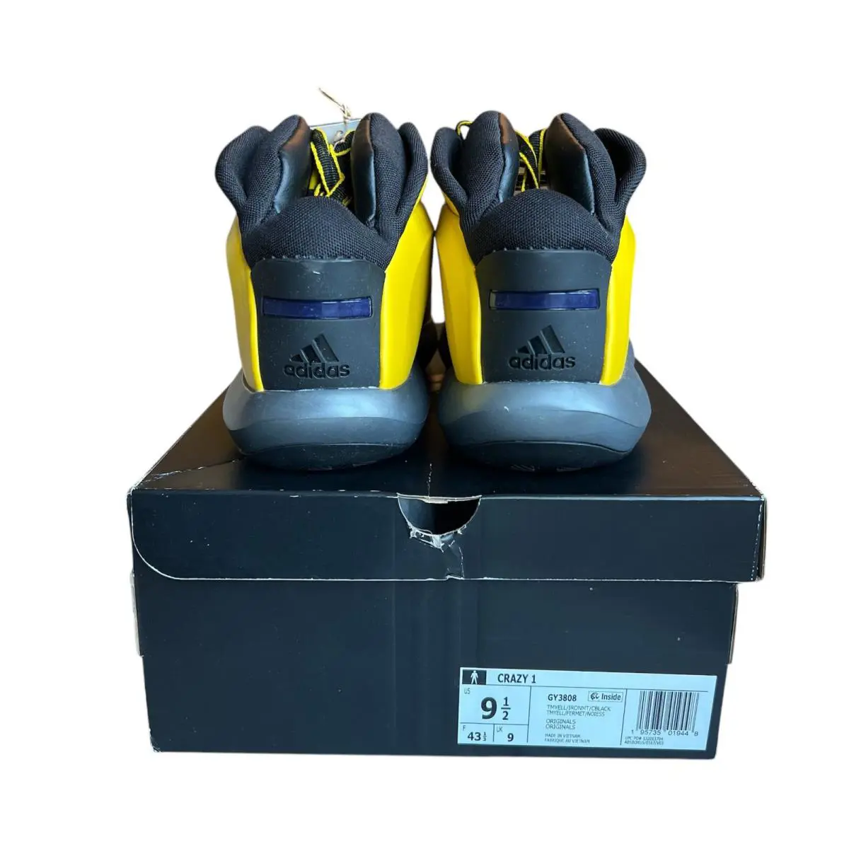 Adidas shoes - adidas Crazy 1 - Crazy - Yellow 2
