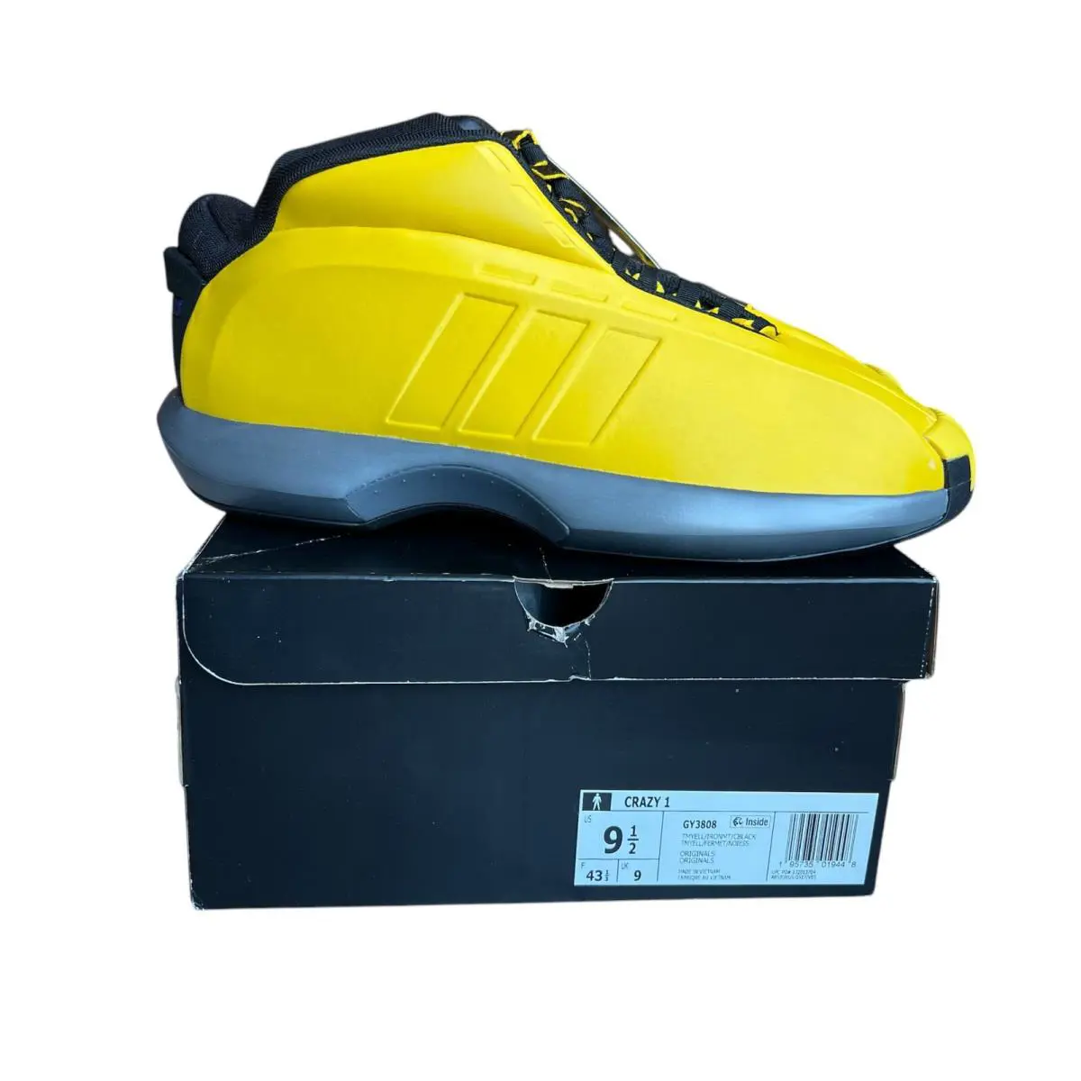 Adidas shoes - adidas Crazy 1 - Crazy - Yellow 4