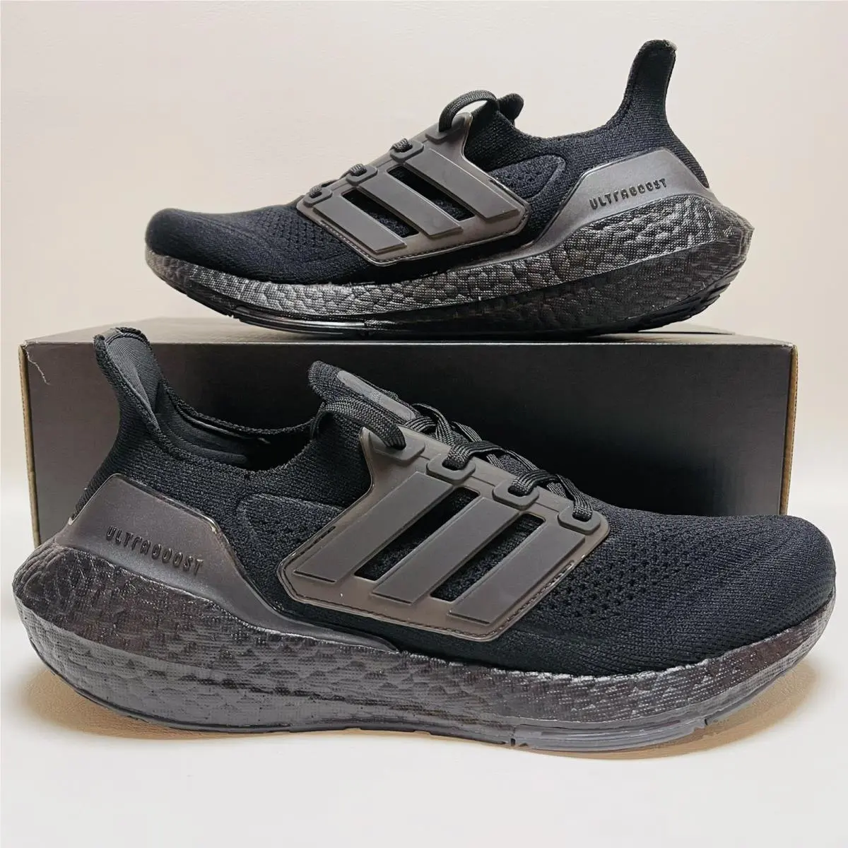 Adidas Ultraboost 21 Men Running Shoes Athletic Sneaker Black Trainer FY0306