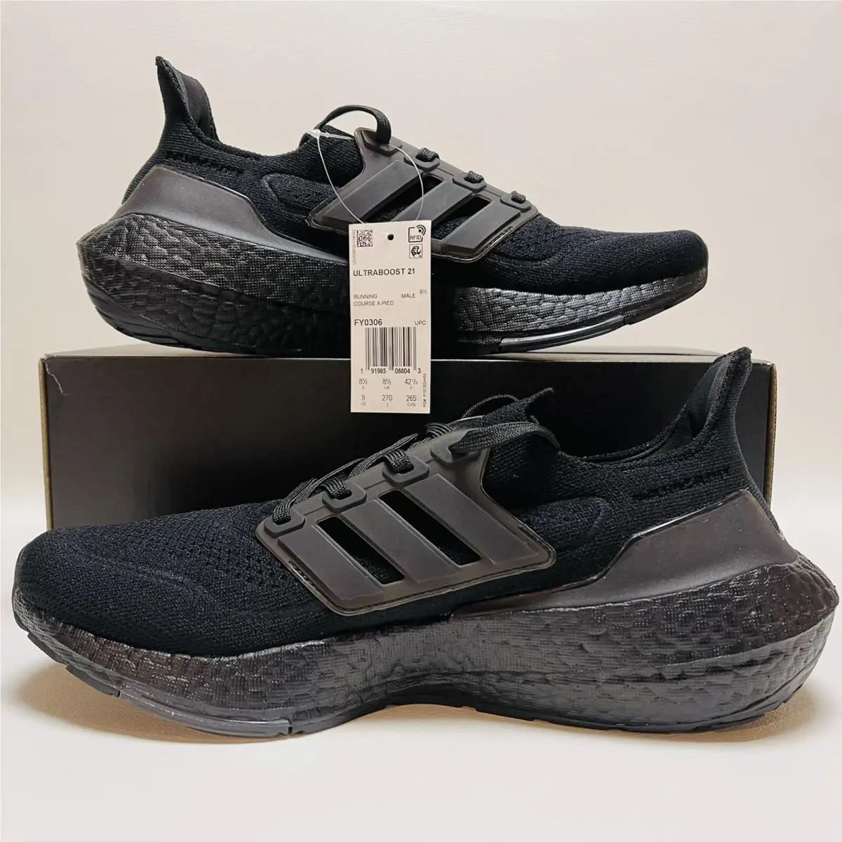 Adidas shoes - adidas Ultraboost 21 - Ultraboost - FY0306 - Core Black / Core Black / Core Black 12