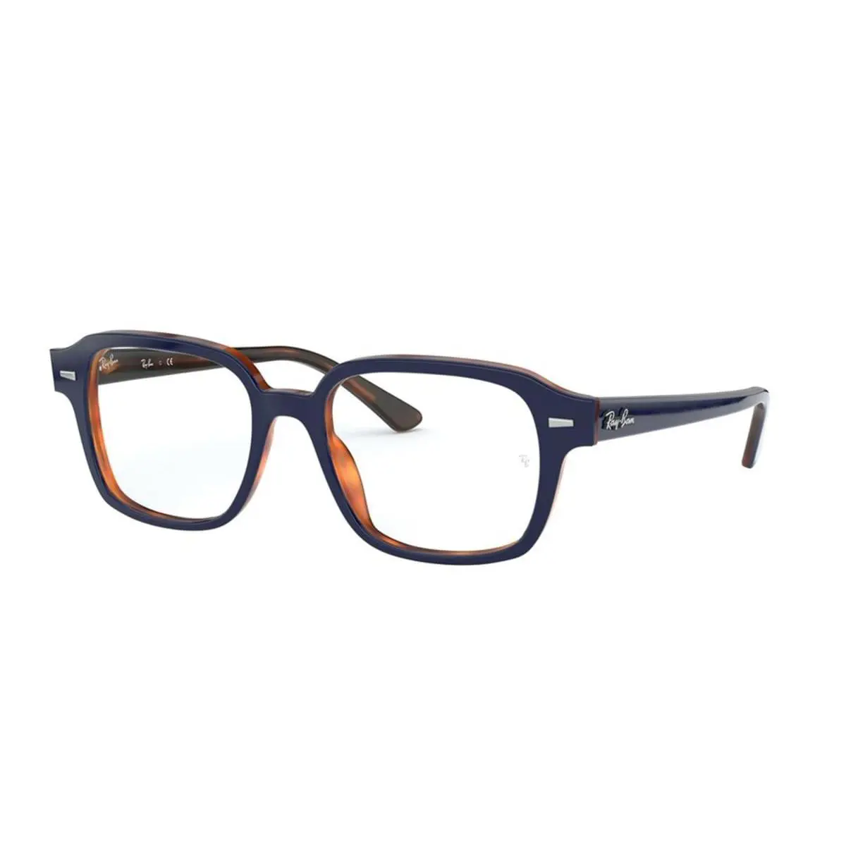 Ray Ban 0RX5382 5910 50-18-145 Top Blue on Havana Unisex Eyeglasses