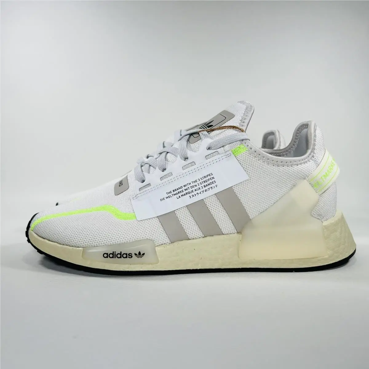 Adidas shoes - adidas NMD R1 V2 - NMD - GY6165 - Crystal White / Grey One / Signal Green 5