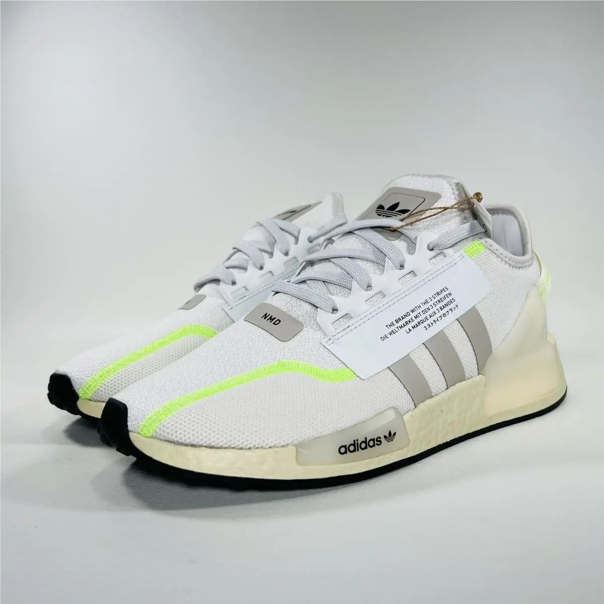 Adidas shoes - adidas NMD R1 V2 - NMD - GY6165 - Crystal White / Grey One / Signal Green 18