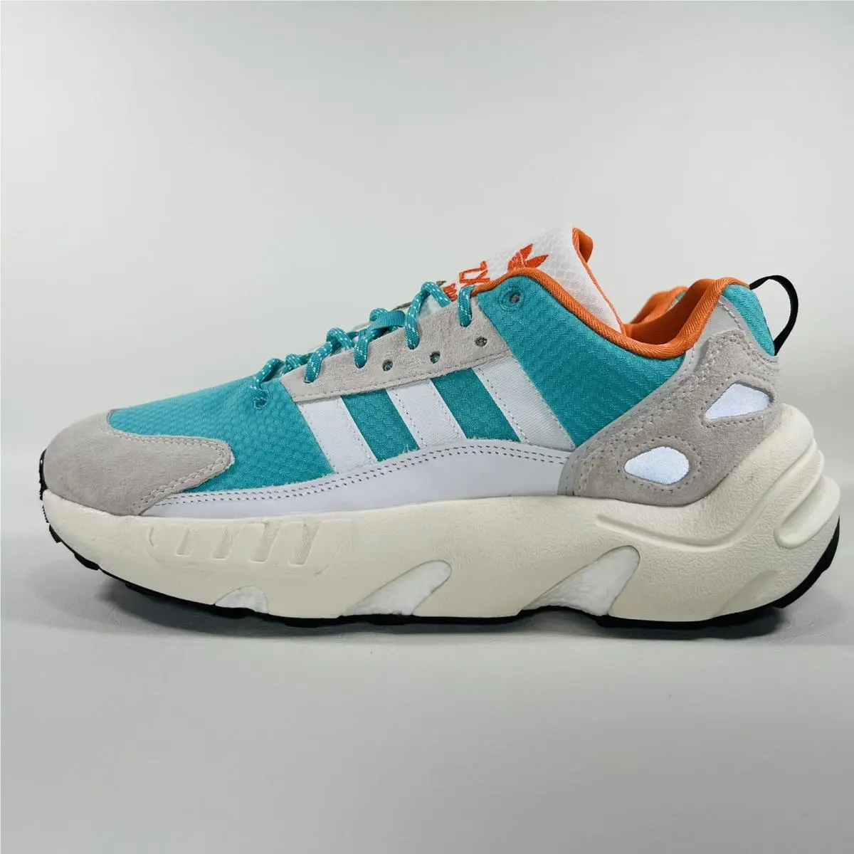 Adidas shoes - adidas ZX 22 Boost - Boost - GY6693 - Cloud White / Semi Mint Rush / Semi Solar Orange 16