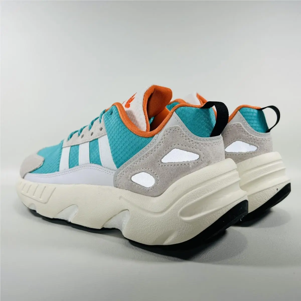 Adidas shoes - adidas ZX 22 Boost - Boost - GY6693 - Cloud White / Semi Mint Rush / Semi Solar Orange 20