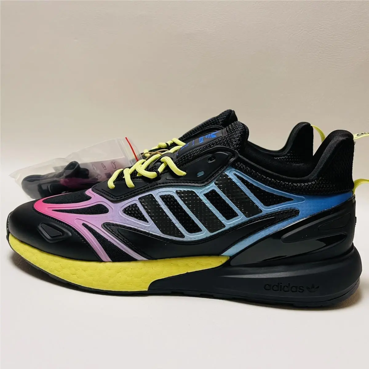 Adidas shoes - Adidas ZX 2K Boost 2.0 - GY8283 - Core Black / Pulse Yellow / Sonic Ink 3