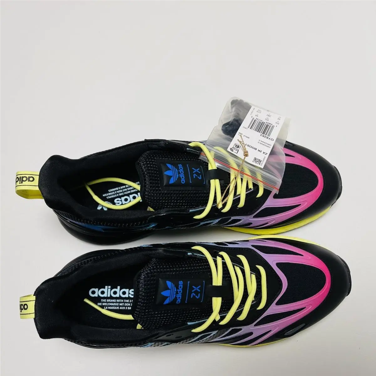 Adidas shoes - Adidas ZX 2K Boost 2.0 - GY8283 - Core Black / Pulse Yellow / Sonic Ink 7