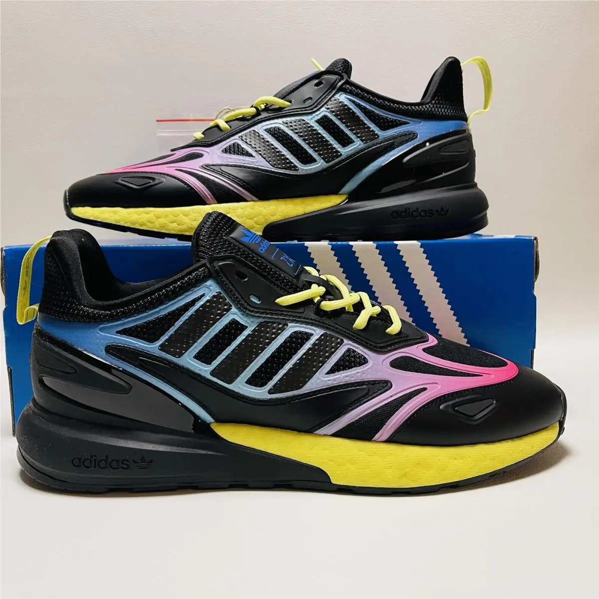 Adidas shoes - Adidas ZX 2K Boost 2.0 - GY8283 - Core Black / Pulse Yellow / Sonic Ink 11