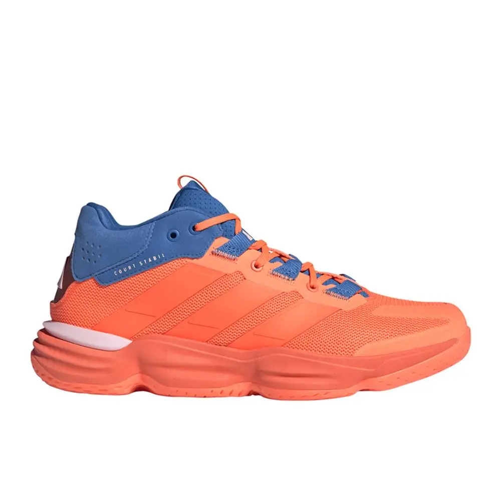 Adidas Court Stabil Indoor Volleyball Mens Orange Sneakers Athletic Shoes JH516