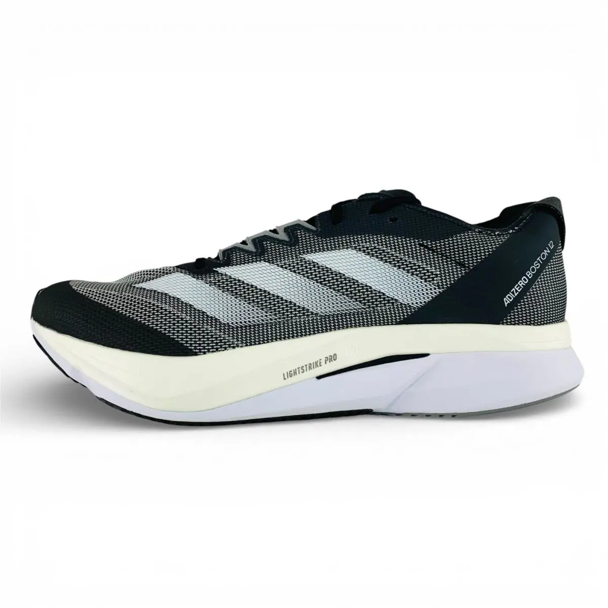 Adidas Adizero Boston 12 Black White Men`s Running Shoes Sneakers ID4234