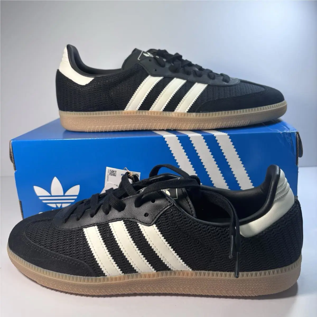 Adidas Originals Mens Samba OG Black/white/beige JQ5141