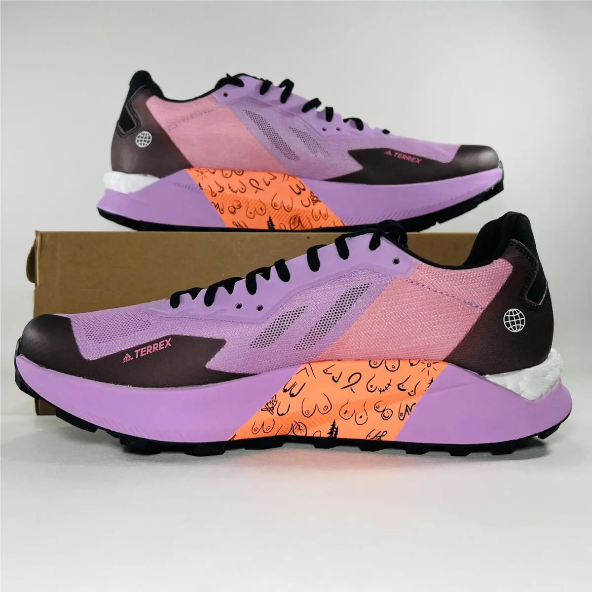 Adidas shoes - adidas Terrex Agravic Ultra - Terrex Agravic Ultra - GY9362 - Bliss Lilac / Beam Orange / Pulse Magenta 0