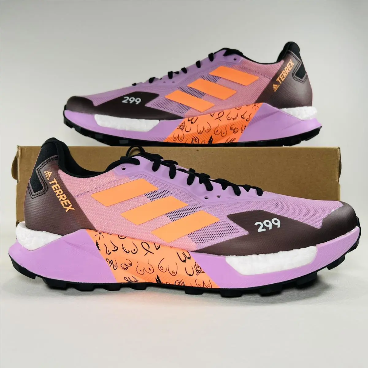 Adidas shoes - adidas Terrex Agravic Ultra - Terrex Agravic Ultra - GY9362 - Bliss Lilac / Beam Orange / Pulse Magenta 11