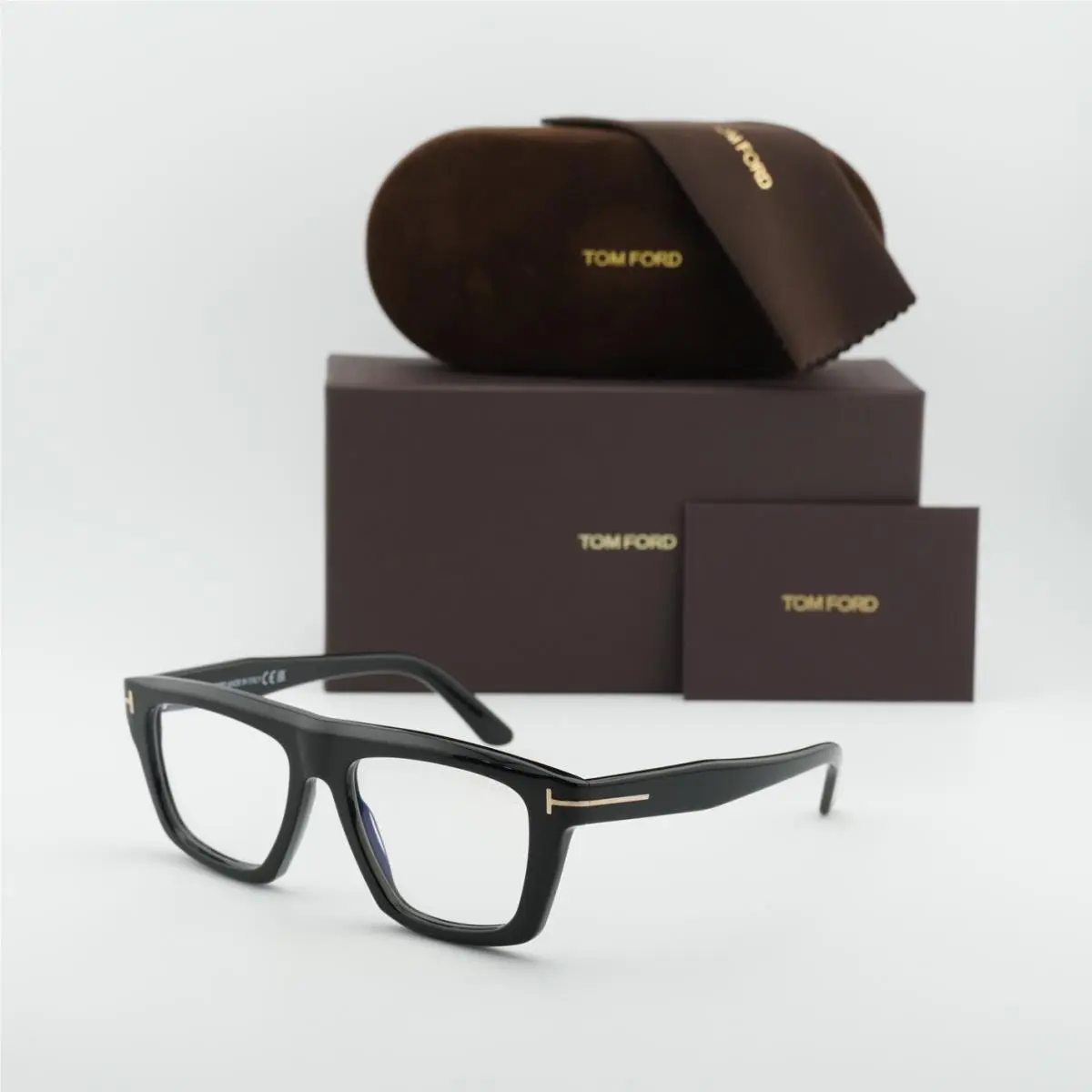 Tom Ford FT6059-B 001 Shiny Black 54mm Eyeglasses