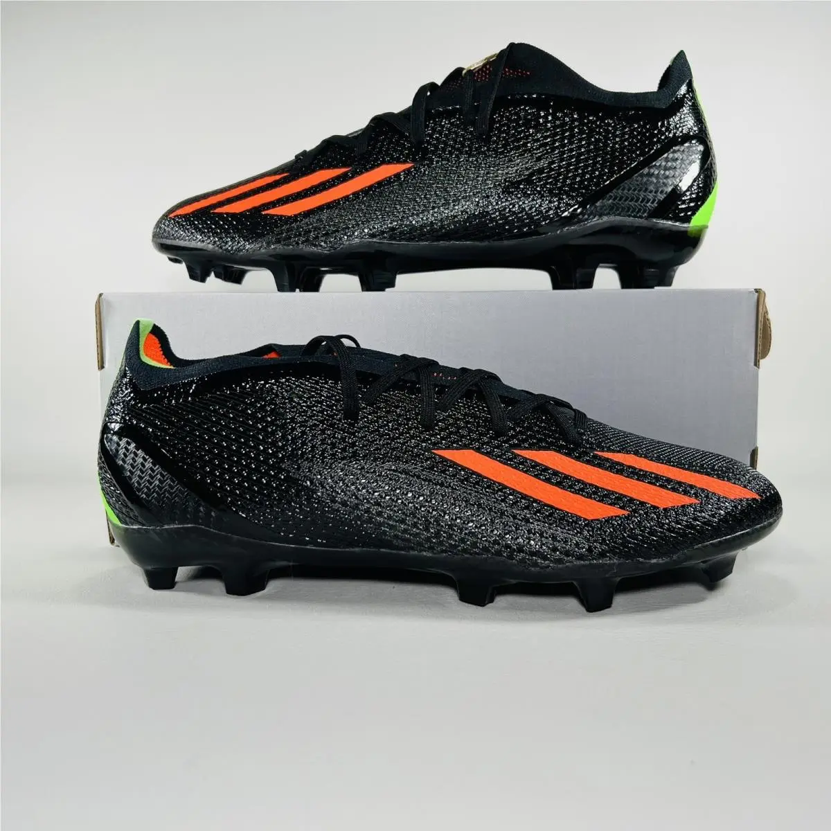 Adidas X SpeedPortal.2 Firm Ground Men Soccer Shoe Athletic Sneakers Black Green