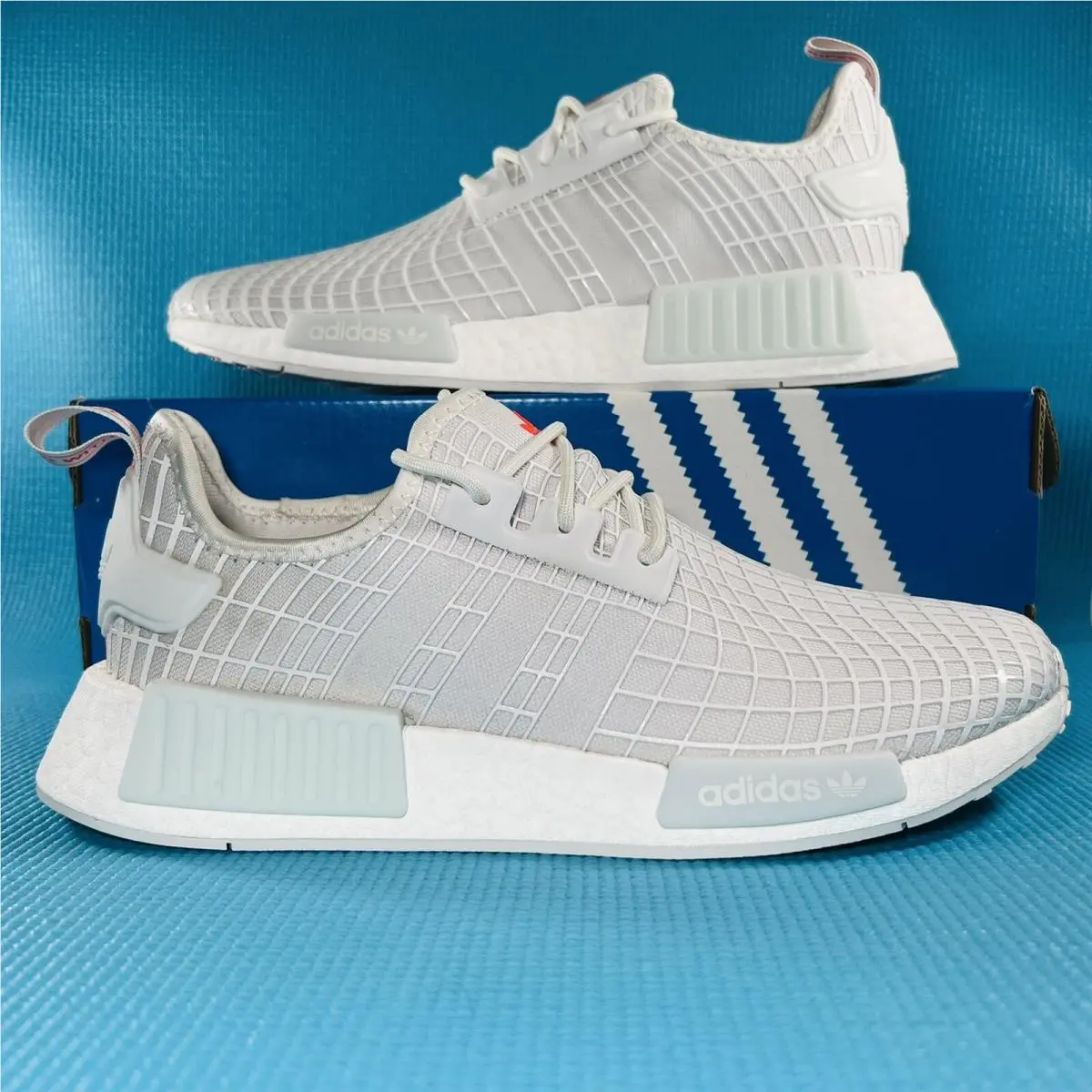 Adidas NMD_R1 Shoes Men`s Originals Athletic Sneakers White Trainers GX9531