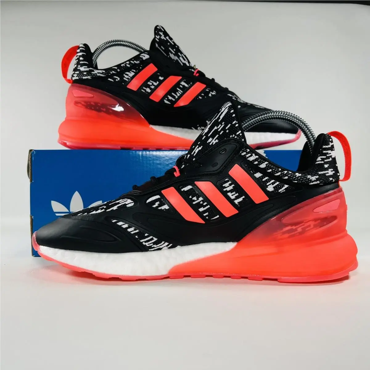 Adidas shoes - adidas ZX 2K Boost 2.0 - GW8237 - Black / White / Pink 0