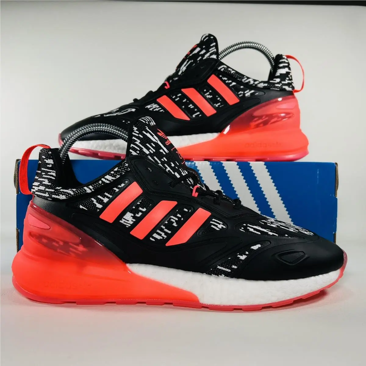 Adidas shoes - adidas ZX 2K Boost 2.0 - GW8237 - Black / White / Pink 11