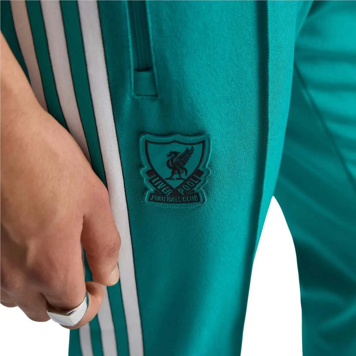 Adidas clothing - Adidas Liverpool FC Terrace Icons Track Pants - Sea Green 5