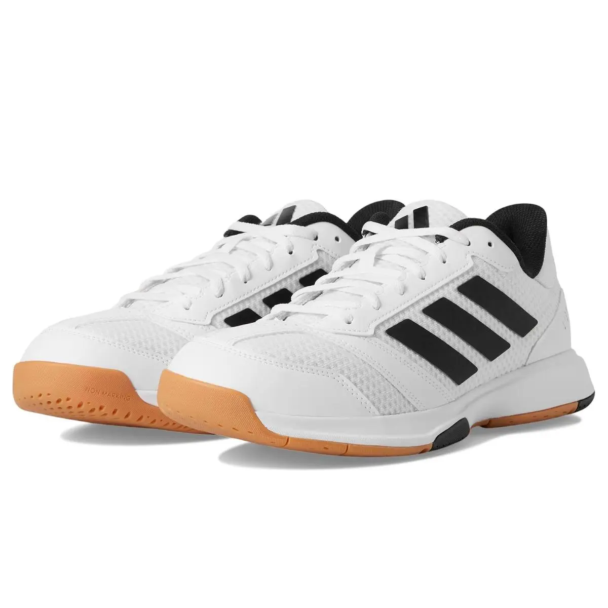 Man`s Sneakers Athletic Shoes  Ligra 8 Volleyball Shoes White/Black/White by Adidas