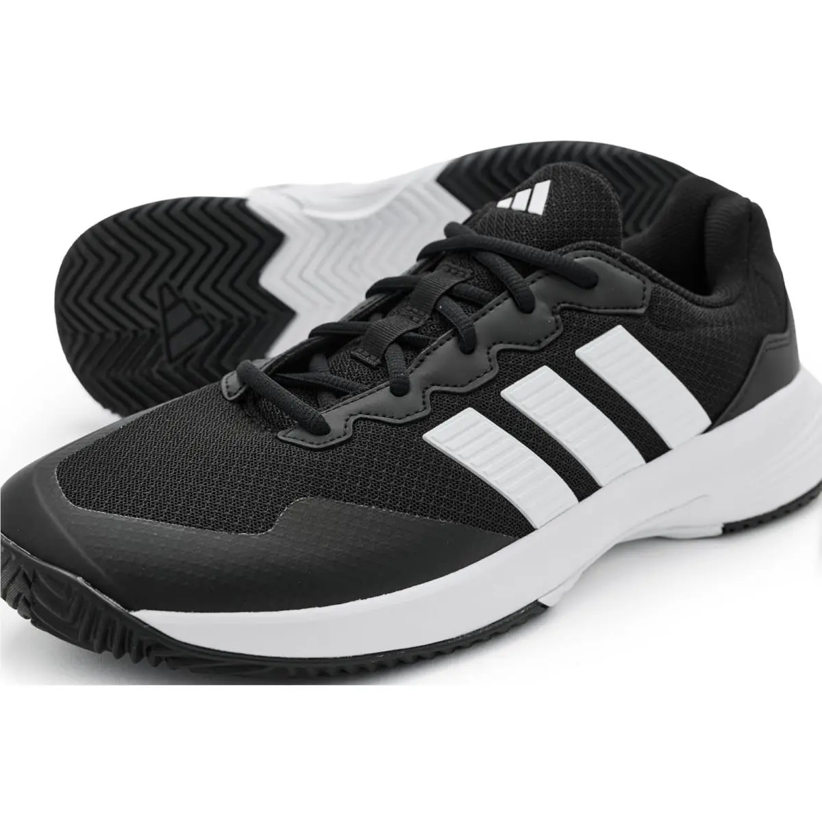 Adidas shoes - Black/White/Silver Metallic 4