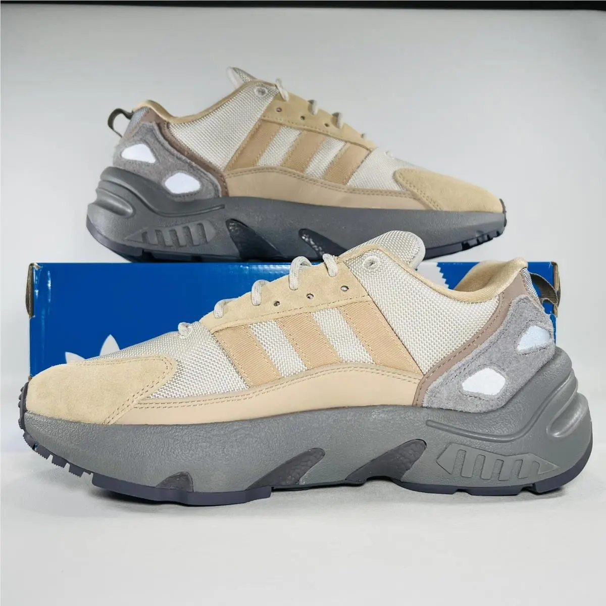 Adidas shoes - adidas ZX 22 Boost - Boost - GX7008 - Aluminium / Magic Beige / Silver Metallic 0