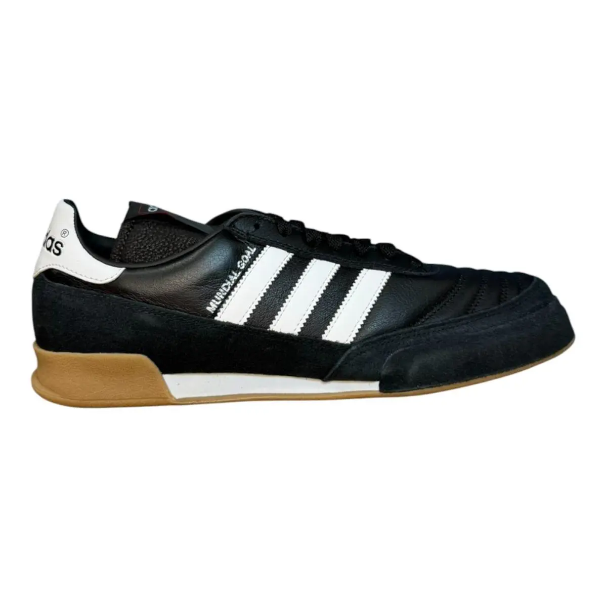 Men`s Adidas Mundial Goal Indoor IN Soccer Shoes Black 019310 - Black