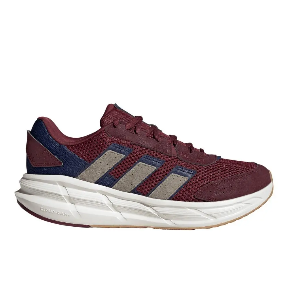 Adidas Astrastar Lace Up Mens Red Sneakers Casual Shoes JR5565