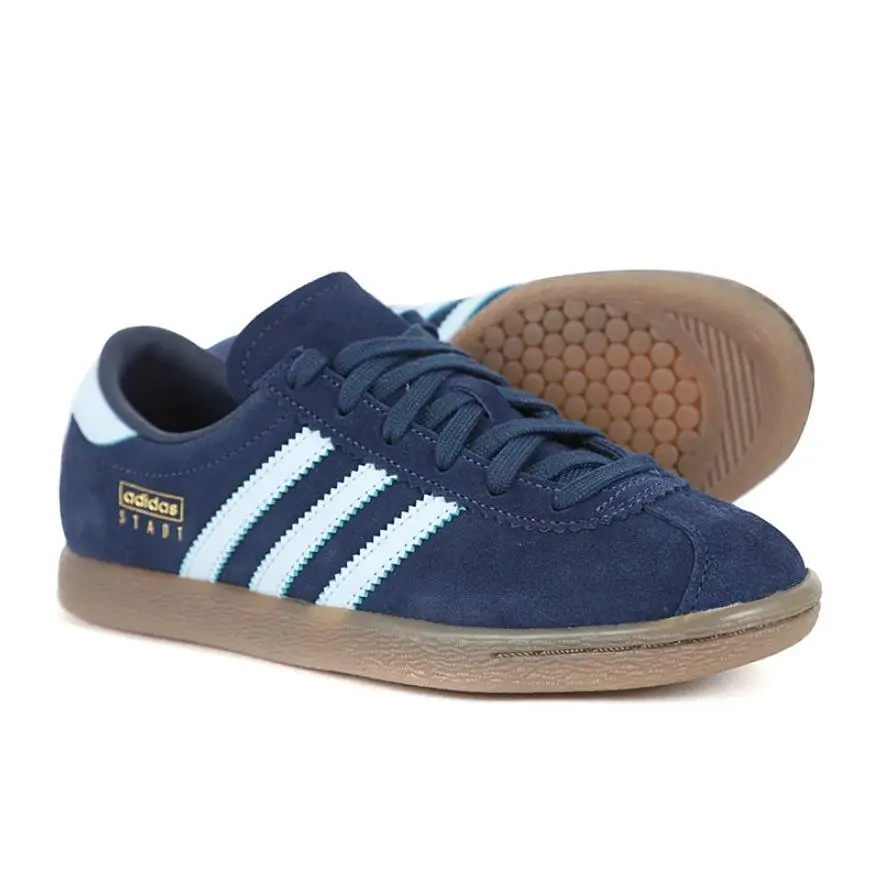 Adidas Originals Stadt Men’s Sneakers Casual Shoes Dark Blue JQ9008 All Size