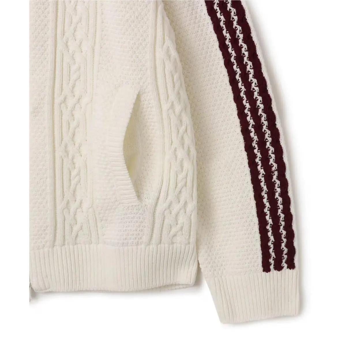 Adidas clothing - ADIDAS ORIGINALS ARCHIVE CUTLINE KNIT TRACK TOP - KS7804 - White 8