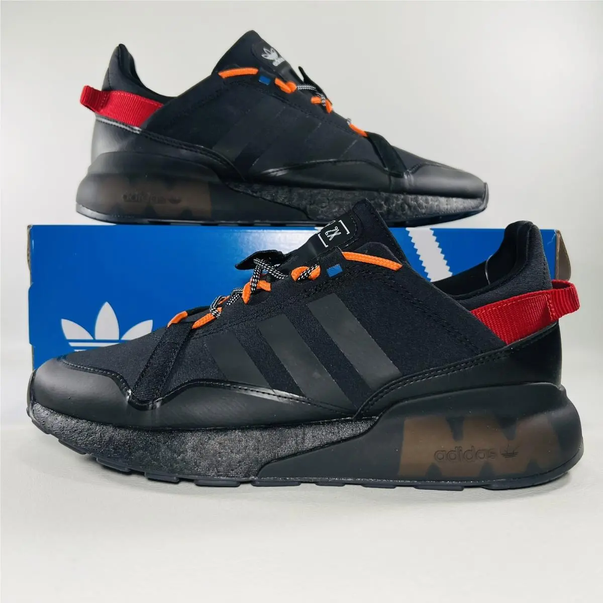 Adidas ZX 2K Boost Pure Men`s Shoes Athletic Sneakers Black Trainers GY7912