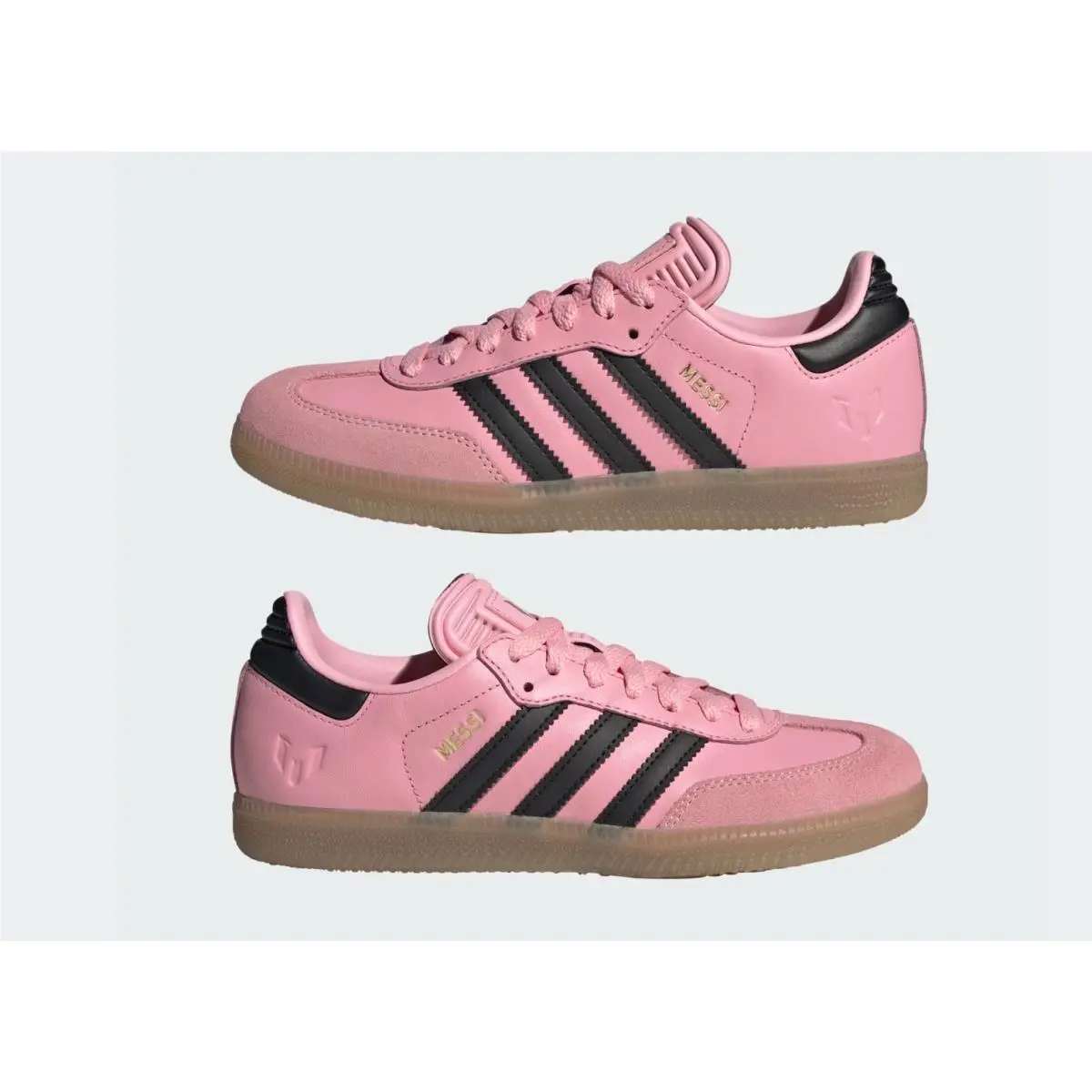 Adidas Samba Indoor Messi Light Pink Black GS JR0424 Size 4.5Y-6Y Soccer