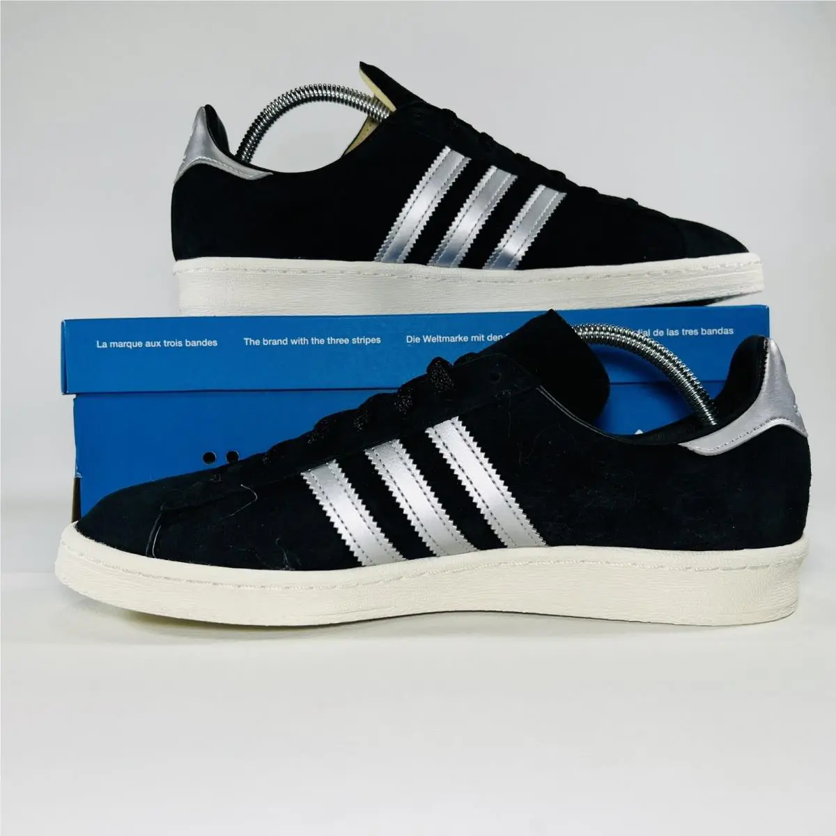 Adidas shoes - adidas Campus 80s - Campus - GX7330 - Black / Off White / Silver Metallic 0