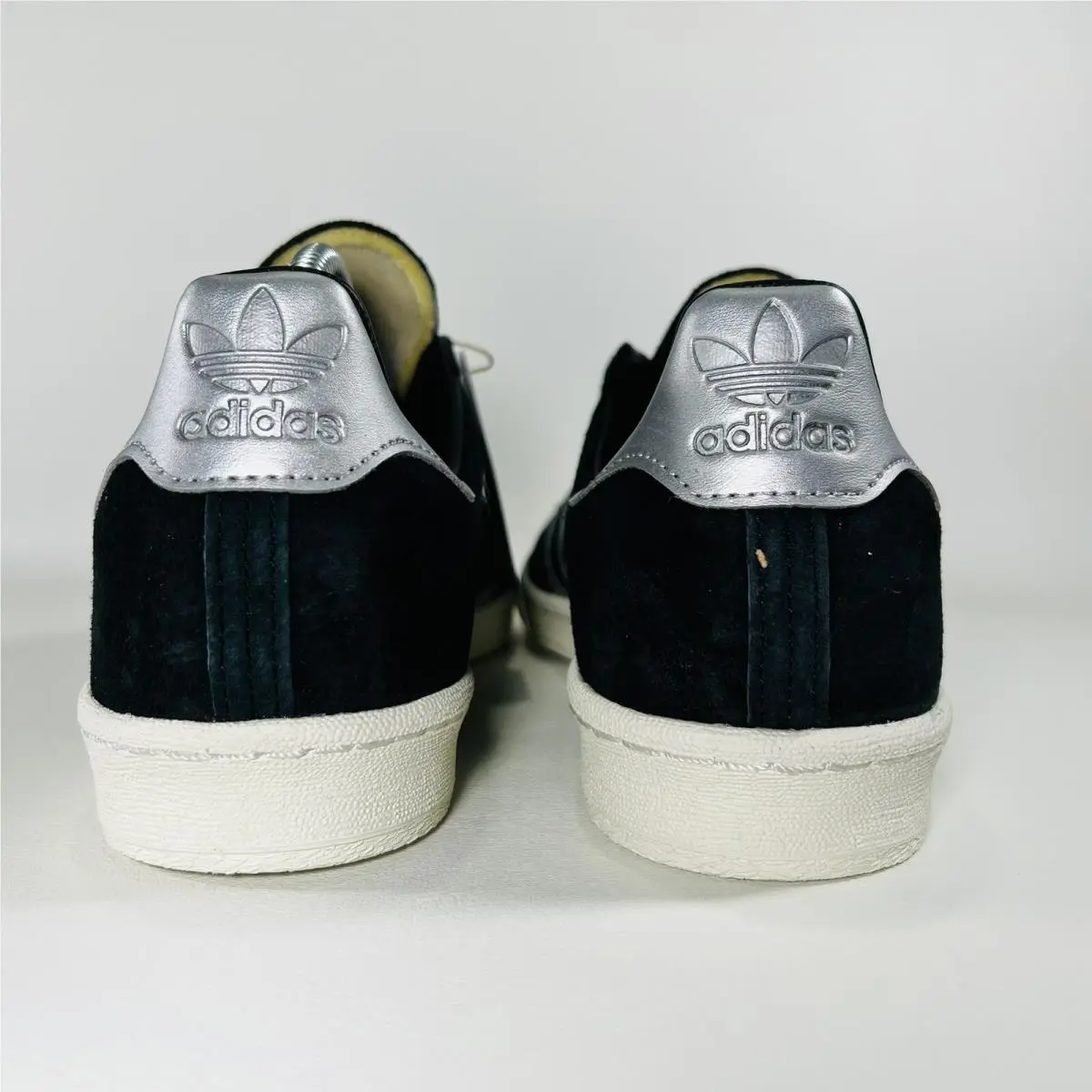 Adidas shoes - adidas Campus 80s - Campus - GX7330 - Black / Off White / Silver Metallic 3