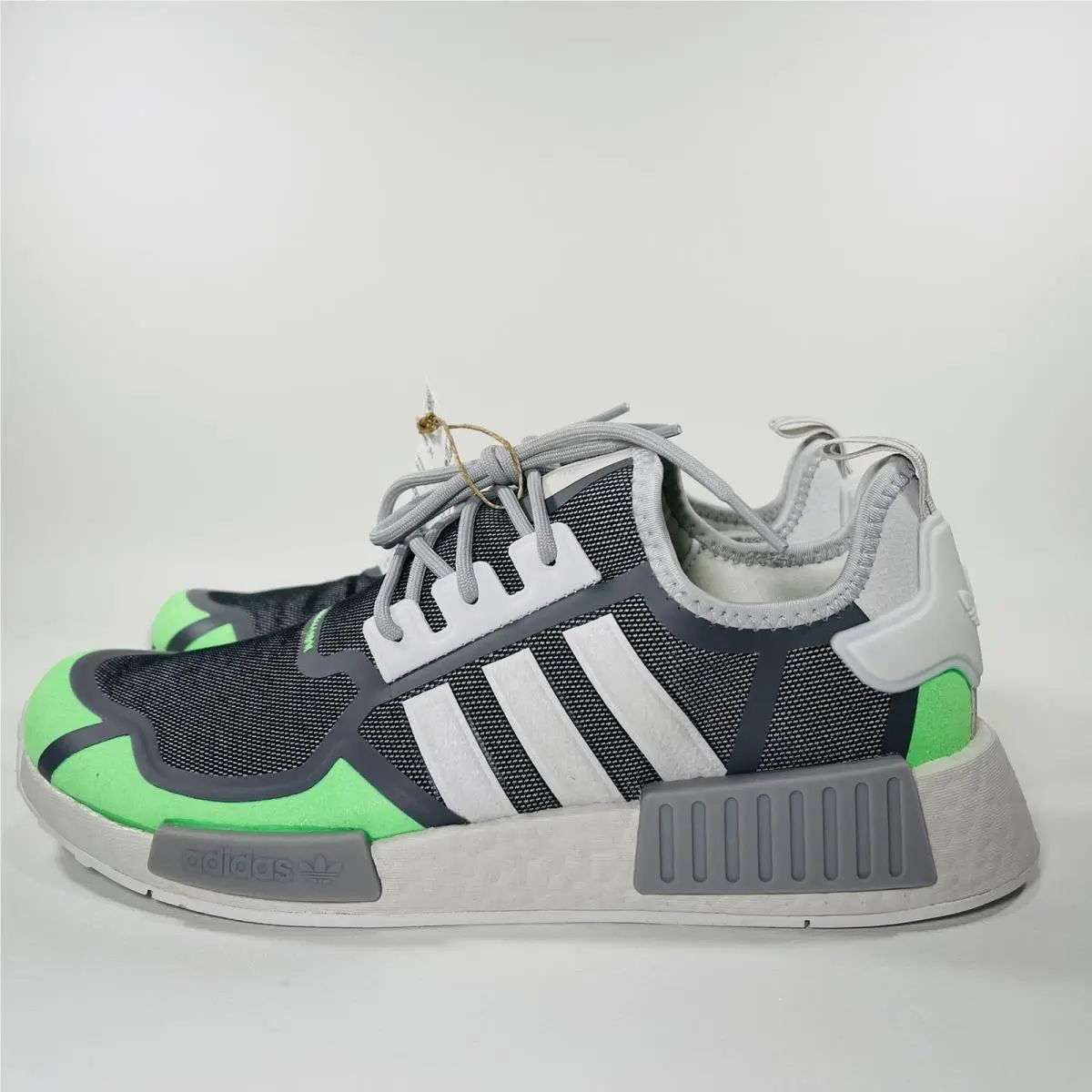 Adidas shoes - adidas NMD R1 - NMD - GZ9275 - Crystal White / Grey Three / Screaming Green 2