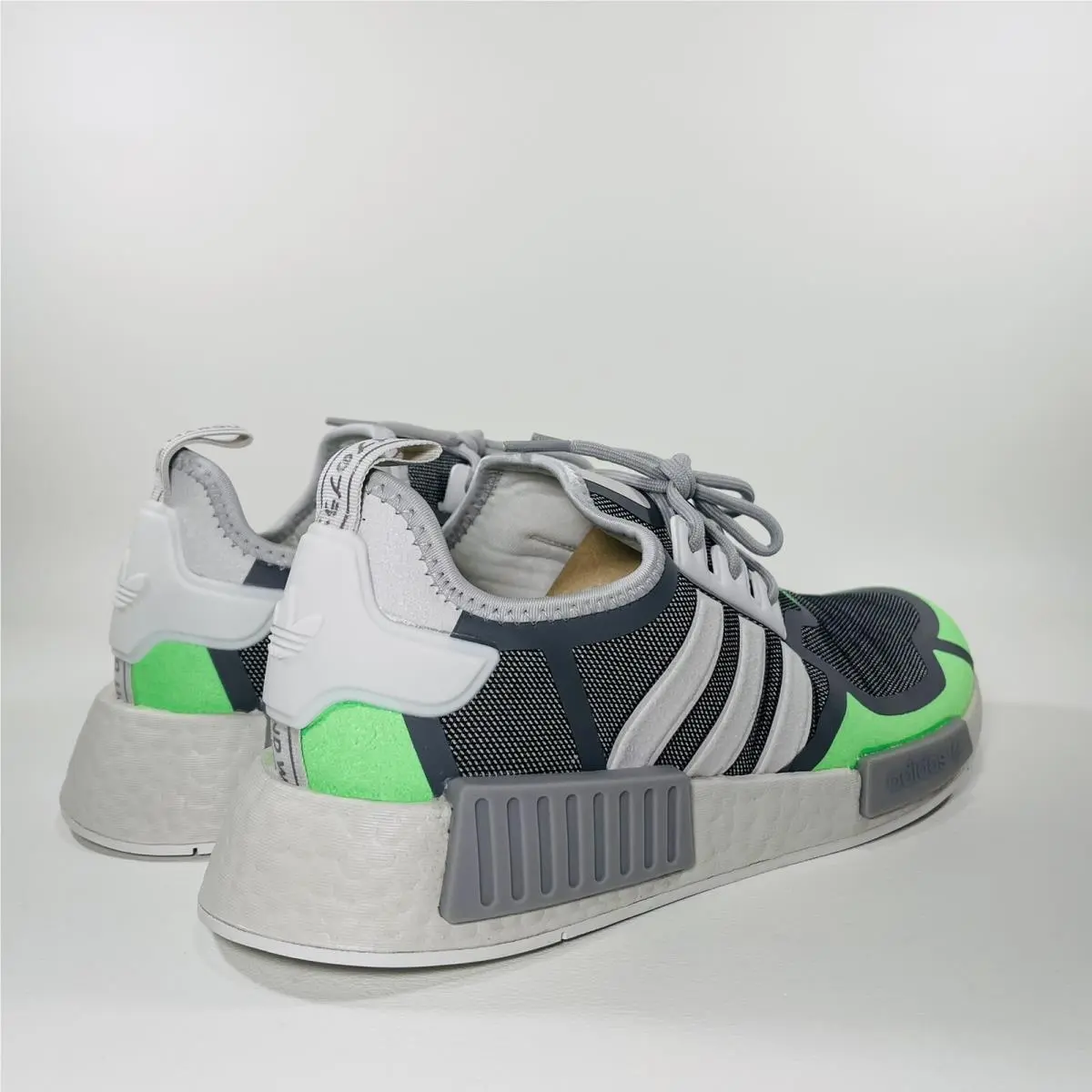 Adidas shoes - adidas NMD R1 - NMD - GZ9275 - Crystal White / Grey Three / Screaming Green 18