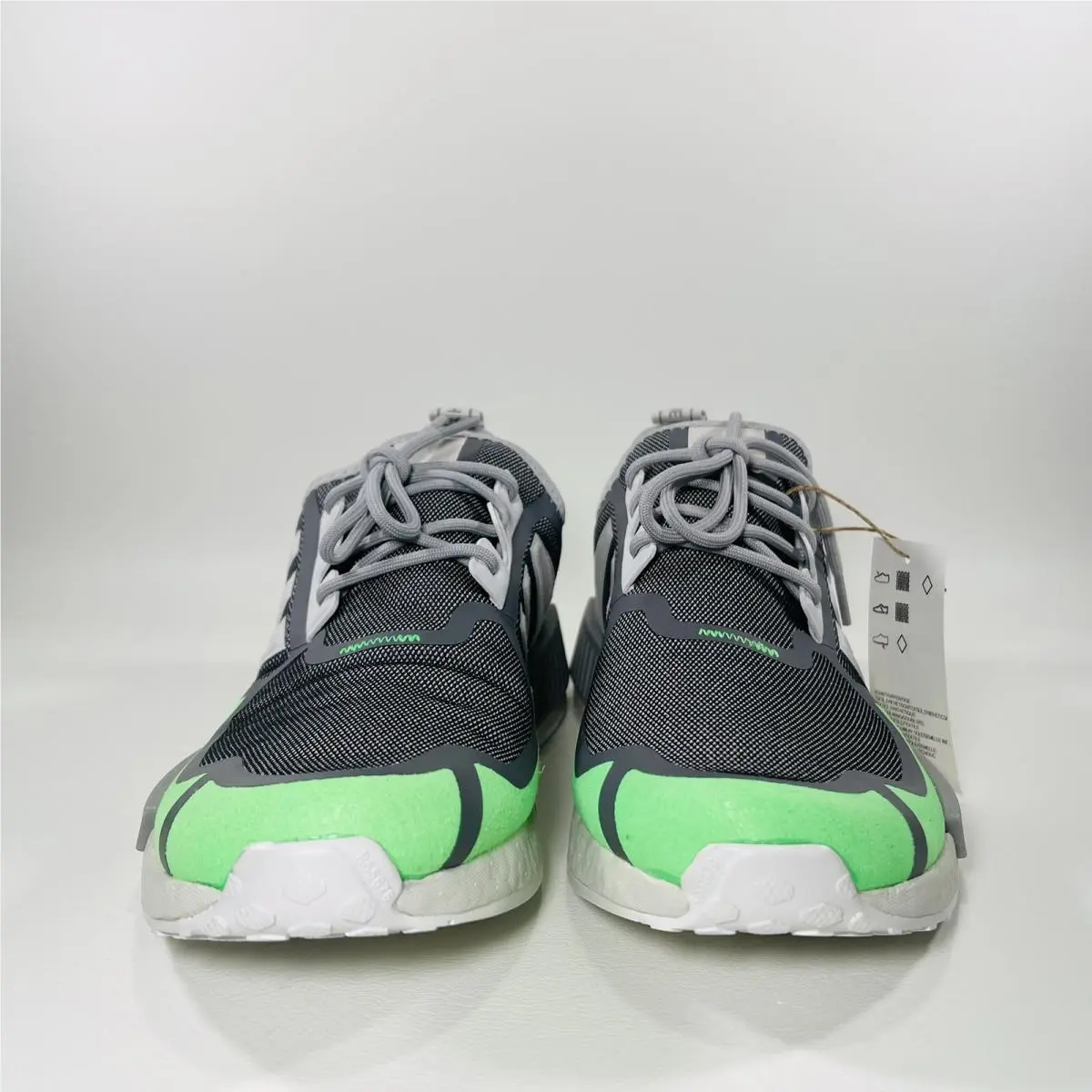 Adidas shoes - adidas NMD R1 - NMD - GZ9275 - Crystal White / Grey Three / Screaming Green 19