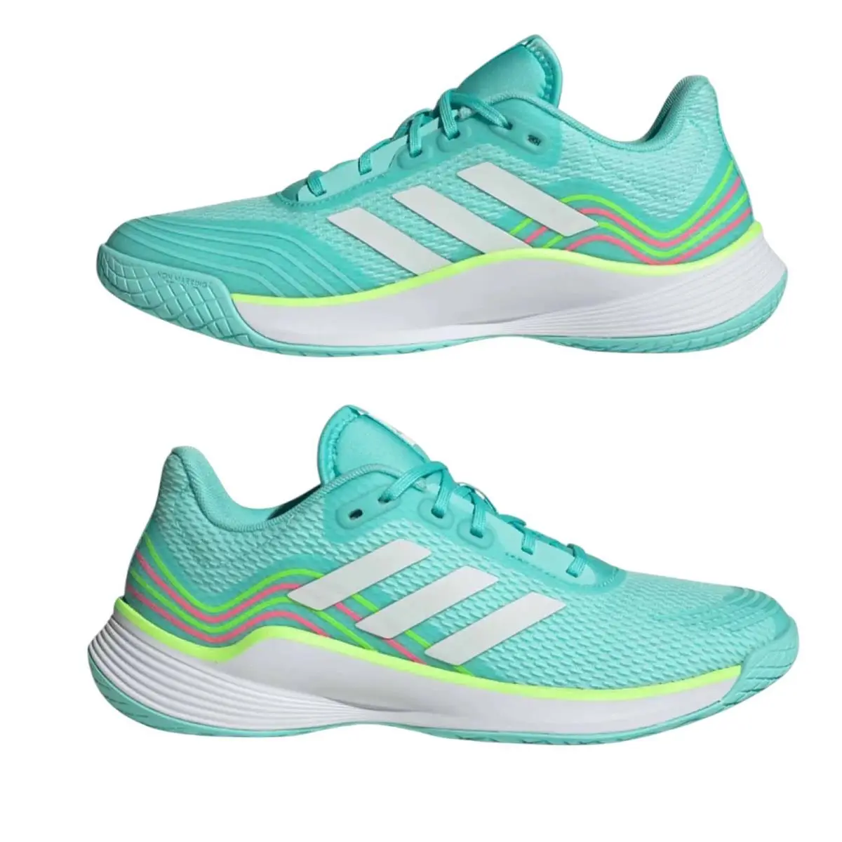 Adidas shoes - adidas Novaflight - Novaflight - Flash Aqua/White/Lucid Lemon 11