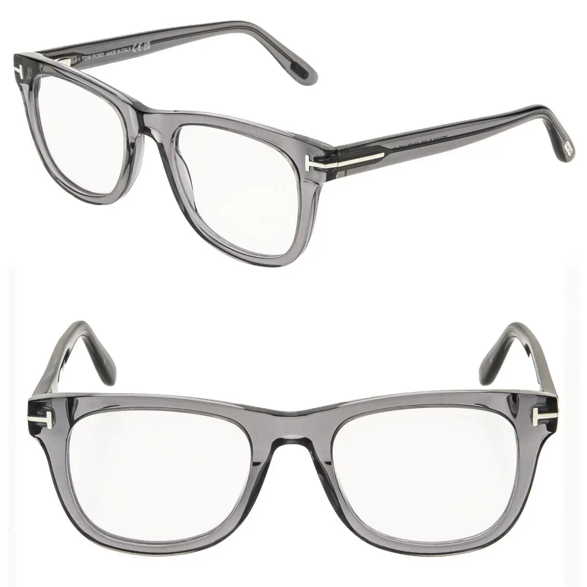 Tom Ford TF5820B 020 Crystal Gray Blue Light Block Optical Eyeglass 5820 FT5820