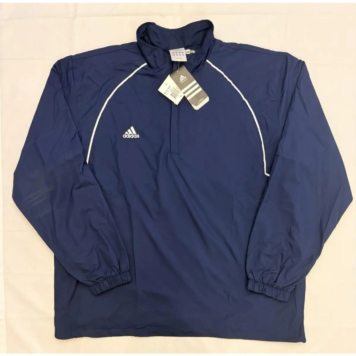 2008  1/4 Zip Track Pullover Jacket Men`s XL Navy Blue AGC002 1 by Adidas
