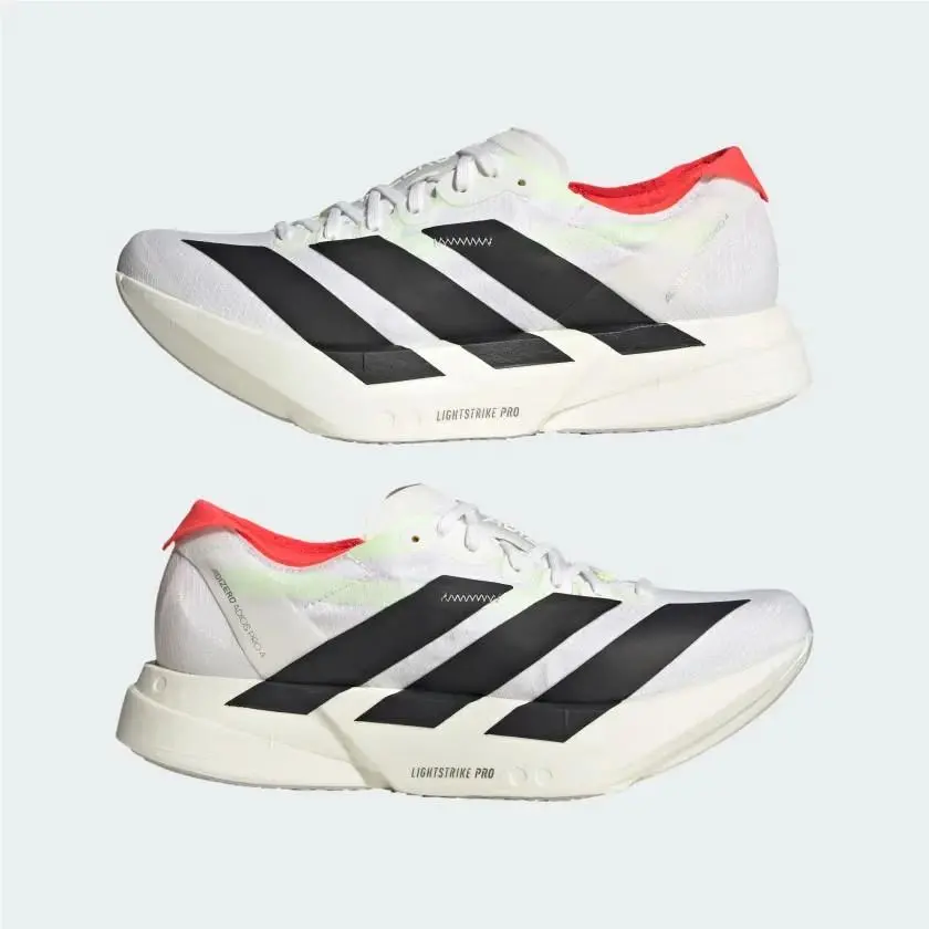 Size 8 Women`s - Adidas Adizero Adios Pro 4 Cloud White / Core Black