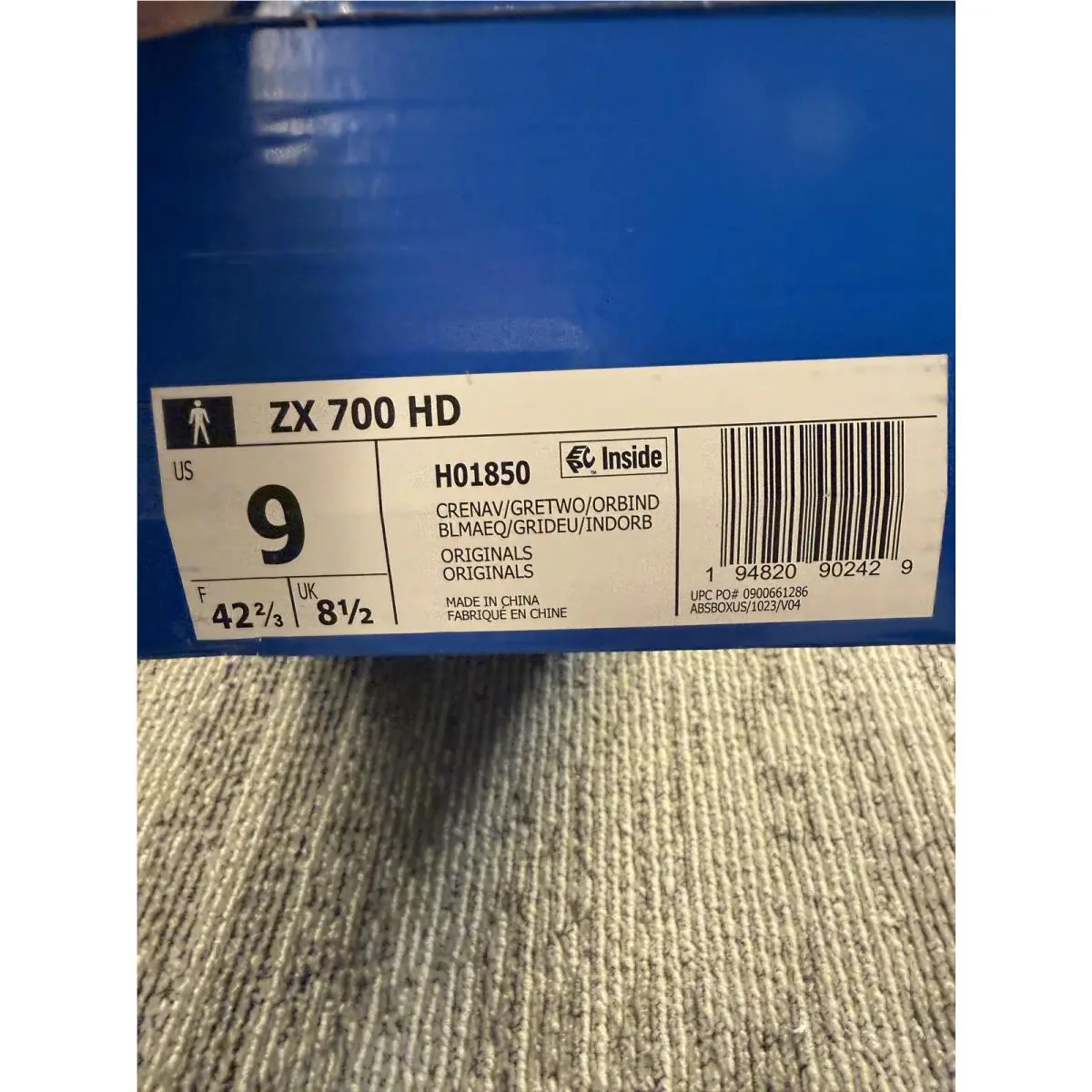 Adidas shoes - adidas ZX 700 HD - H01850 - Blue 9