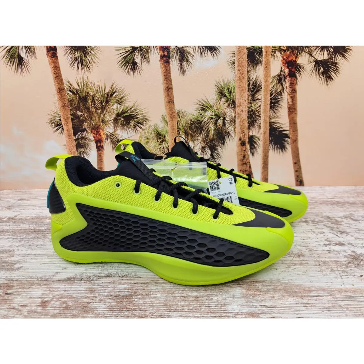 Adidas AE 1 Low Preloved Lime Green Basketball Shoes Black Men`s Size 8