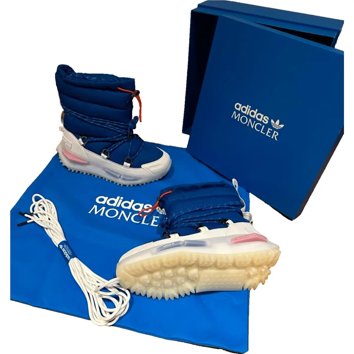 Moncler X Adidas Nmd Sneakers Gore-tex Water Proof Shoes Boots Trainers Men 9UK