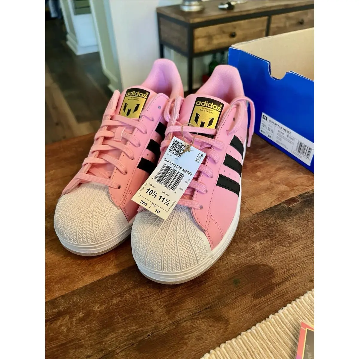 Adidas shoes - adidas Superstar - Superstar - JR1520 - Light Pink/Core Black/Gold Metallic 3