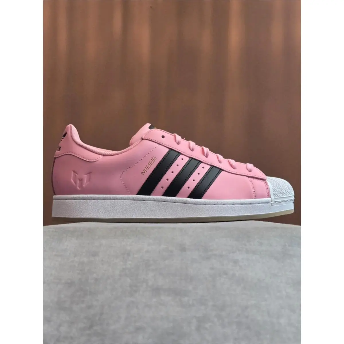 Adidas x Lionel Messi Superstar - Pink / Black JR1520 Men`s 10 Women`s 11