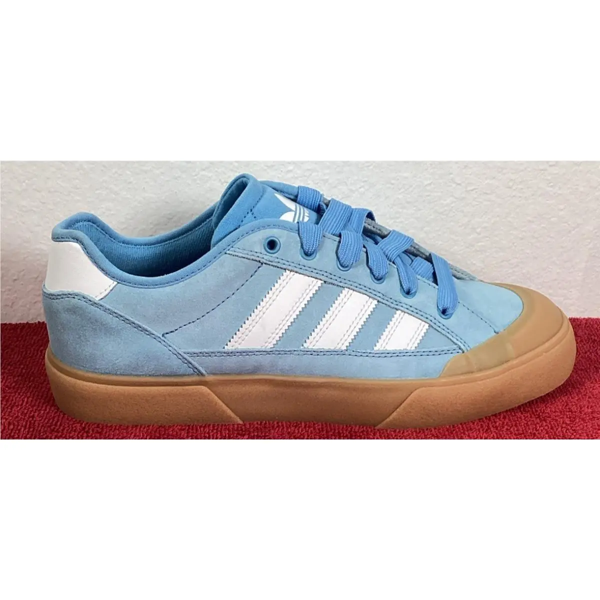 Adidas Court Tns Premiere RT Sky Blue Skate Shoes Sneakers Mens 10 Women 11